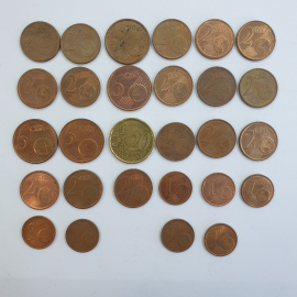 Монеты 1/2/5/20 центов, года 2000-2013, 28 штук. Картинка 1
